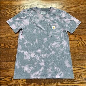 Carhartt Tie Dye Pocket T Shirt Loose Fit Size Small